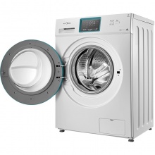 美的（Midea）7公斤智能变频滚筒洗衣机 时尚薄荷蓝门圈 除菌洗 MG70V30WDX