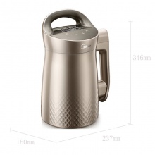 美的（Midea） 豆浆机DJ13B-HXA1 家用全自动多功能 生磨免滤