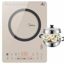 美的（Midea）电磁炉恒匀火十档火力一键桑拿蒸功能 C21-QH2130