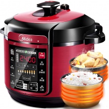 美的(Midea)电压力锅 一锅双胆 七段调压 收汁入味 WQC50A5 5L高压锅
