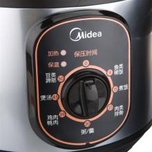 美的（Midea）电压力锅 机械版 旋钮控制 方便耐用 W12PCH402E 4L高压锅