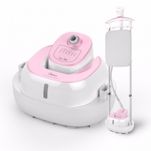 美的（Midea）2L 双杆 可卧可立蒸汽挂烫机 家用手持/挂式电熨斗YGD20D8(粉白色)