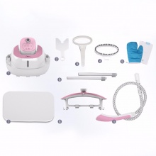 美的（Midea）2L 双杆 可卧可立蒸汽挂烫机 家用手持/挂式电熨斗YGD20D8(粉白色)