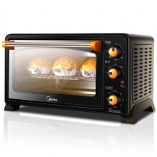 美的（Midea）MG25NF-AD二代 家用多功能电烤箱 25升 旋转烧烤