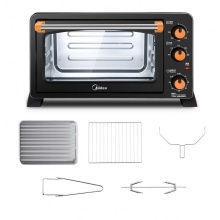美的（Midea）MG25NF-AD二代 家用多功能电烤箱 25升 旋转烧烤