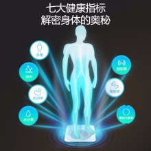 美的（Midea）体脂秤 智能电子秤 蓝牙APP QQ微信兼容 不锈钢镜面 MW-S1