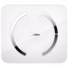 美的（Midea）体脂秤 智能电子秤 QQ微信兼容 不锈钢镜面 MW-S2 增强版