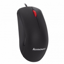 联想（lenovo）M120 大红点有线光学鼠标 黑色 有线鼠标