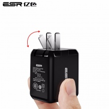 亿色（ESR）苹果PD快充头29W usb/type-c充电器多口 iPhoneX/8/8Plus电源适配器-魔力黑