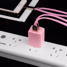 Hello Kitty 苹果充电器 双USB电源适配器 快充多口充电插头 适用于iPhoneX/8/7/6/华为/三星/小米 粉色