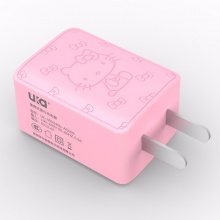 Hello Kitty 苹果充电器 双USB电源适配器 快充多口充电插头 适用于iPhoneX/8/7/6/华为/三星/小米 粉色