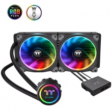 利民（Thermaltake）Floe Riing RGB 280 一体式水冷CPU散熱器（多平台/RGB冷头/软体/PLUS RGB风扇/280冷排）