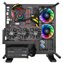 利民（Thermaltake）Floe Riing RGB 280 一体式水冷CPU散熱器（多平台/RGB冷头/软体/PLUS RGB风扇/280冷排）