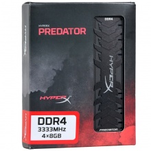 金士顿(Kingston)骇客神条 Predator系列 DDR4 3333 32G(8Gx4)套装 台式机 内存条