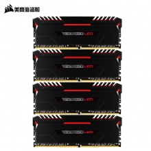 美商海盗船(USCORSAIR) 复仇者LED灯条 DDR4 3000 64GB(16Gx4条) 台式机内存 红光1