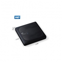 西部数据（WD） Wireless Pro 移动硬盘 WIFI无线硬盘 网络相机 黑色 内置锂电池 4T