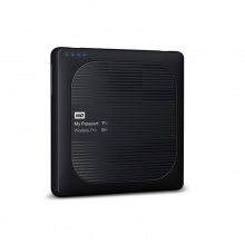 西部数据（WD） Wireless Pro 移动硬盘 WIFI无线硬盘 网络相机 黑色 内置锂电池 4T