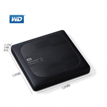 西部数据（WD） My Passport Wireless Pro 3TB 移动存储设备 （黑色） 4 TB 内置锂电池