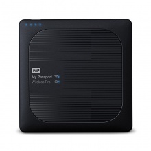 西部数据（WD） My Passport Wireless Pro 3TB 移动存储设备 （黑色） 4 TB 内置锂电池