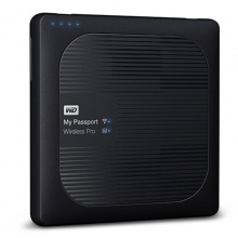 西部数据（WD） My Passport Wireless Pro 3TB 移动存储设备 （黑色） 4 TB 内置锂电池