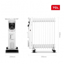 TCL 取暖器/家用电暖器/电暖气/超声波加湿 电热油汀取暖器 13片