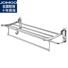 九牧（JOMOO） 毛巾架全铜浴巾架置物架浴室挂件卫浴五金挂件套装 折叠浴巾架(全长约620毫米)