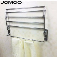 九牧（JOMOO） 毛巾架全铜浴巾架置物架浴室挂件卫浴五金挂件套装 折叠浴巾架(全长约620毫米)