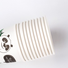 宜洁（yekee） 纸杯加厚一次性杯子竹纤维熊猫纸杯250ml 80只/包 Y-9629 50只装