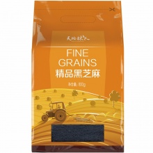 天地粮人 精品 黑芝麻 800g（无添加 无染色 东北 五谷 杂粮 粗粮 真空装 大米 粥米伴侣）