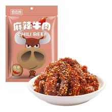 俏香阁 休闲零食 肉干肉脯 独立包装 麻辣牛肉干200g/袋