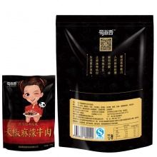 蜀道香 肉干肉脯 零食特产小吃 天椒霸道麻辣牛肉干200g