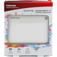 东芝（TOSHIBA）V8 CANVIO高端系列 2.5英寸 移动硬盘（USB3.0）1TB（清新白）