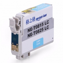 格之格适用爱普生R270 R295 R390 RX590 T50 R290 RX610 RX615 T0825LC/NE-T0815LC淡青色
