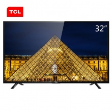 TCL L32F3301B 32英寸 窄边框蓝光LED液晶电视机（黑色）