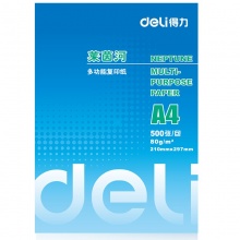 得力（deli） 7419 莱茵河复印纸 80g A4   500张/包 单包