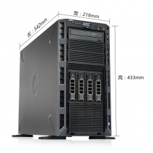 戴尔（DELL）PowerEdge T340 塔式服务器主机（E-2124 3.3GHz 4核/8G DDR4/2TB/PERC H330/DVD+/-RW SATA内置/单电源热插拔495W/三年保修）