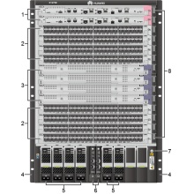 华为（HUAWEI）S12708 核心交换机（双主控板/双电源/24端口万兆以太网光接口和8端口千兆以太网光接口板/48口千兆自适应以太网电接口板/万兆光模块*4/IPV6功能授权/3年原厂质保）