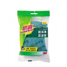3M 思高 6105 海绵百洁布 超洁净5片装_