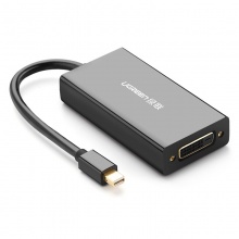 绿联（UGREEN）20418 拓展坞 Mini DP转HDMI/VGA/DVI三合一转换器线4K