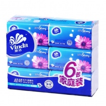 维达（Vinda）V2239 超韧抽纸 3层130抽 6包/提 8提/箱_
