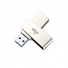 爱国者（aigo）32GB USB3.0 U盘 U330金属旋转系列 银色