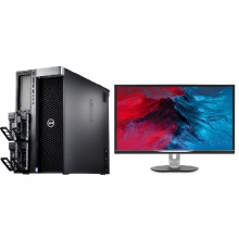 戴尔（DELL）T7920图形工作站（1×Intel Xeon Gold 6230R 2.1G/256G/4TB+1TB SSD/TURBO-GeForce RTX2080TI-11G/飞利浦31.5