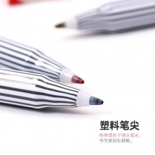 百乐（PILOT）_BL-5M 条纹笔 红 0.8mm 单支