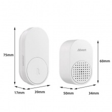 海得曼门铃FL-313 一拖一 白色