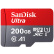 闪迪（SanDisk）A1 200GB 读速100MB/s 至尊高速移动MicroSDXC UHS-I存储卡 TF卡